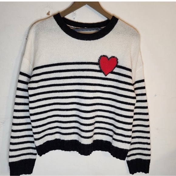 Rails Perci Bretton Heart Striped Sweater Striped - Picture 7 of 12